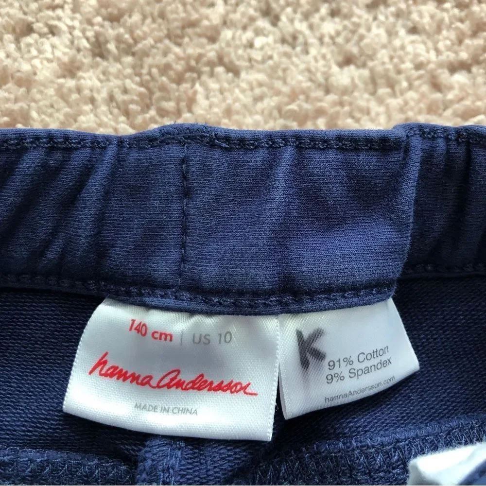 Hanna Andersson Shorts Blue‎ Bermuda Girls 10